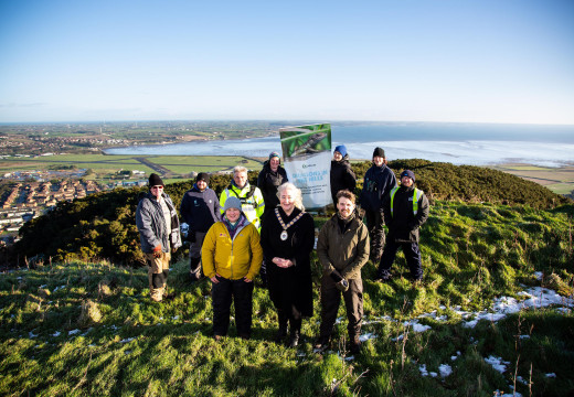 The Mayor of Ards and North Down, Councillor Karen Douglas with Council staff, National Trust, South Eastern Regional College (SERC) and local volunteers who recently worked to upgrade the Scrabo habitat for the local lizard population. The Mayor of Ards and North Down, Councillor Karen Douglas with Council staff, National Trust, South Eastern Regional College (SERC) and local volunteers who recently worked to upgrade the Scrabo habitat for the local lizard population.
